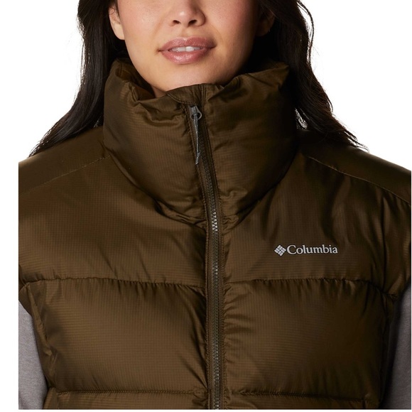 COLUMBIA PUFFECT LONG PUFFER VEST SIZE XL BROWN NWT - Picture 5 of 11